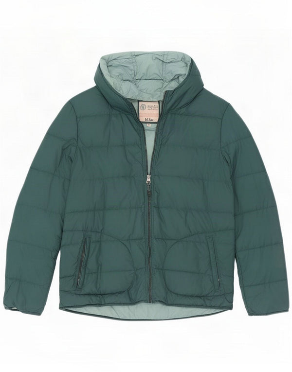 Chaqueta acolchada con capucha para mujer Fat Face UK 46 Large Green Nylon