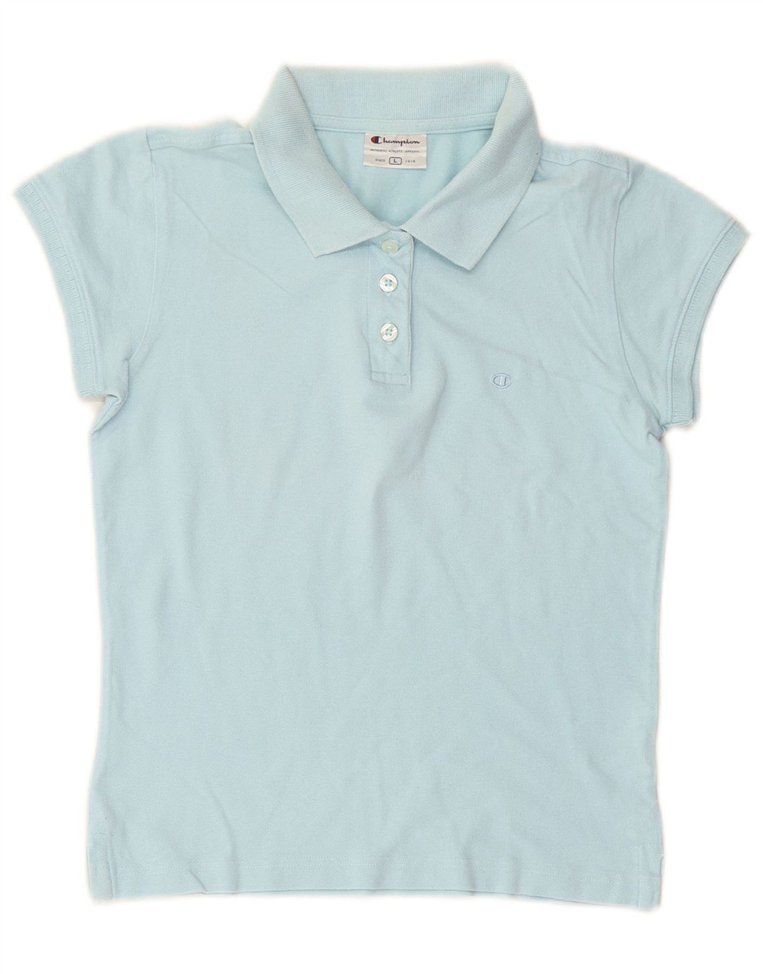 CHAMPION Polo para mujer UK 40 Grande Algodón azul