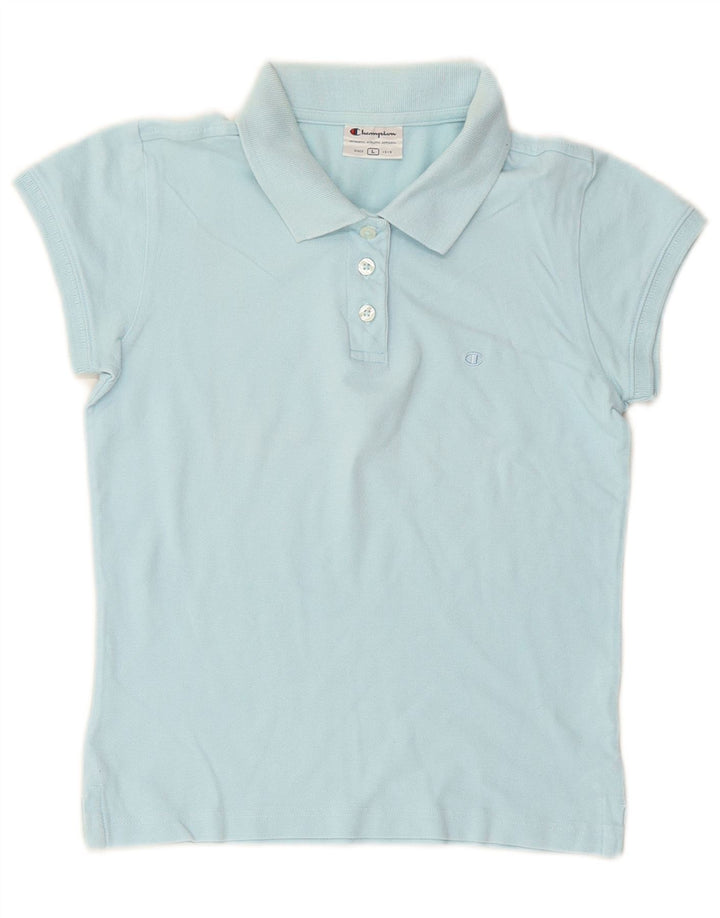 CHAMPION Polo para mujer UK 40 Grande Algodón azul