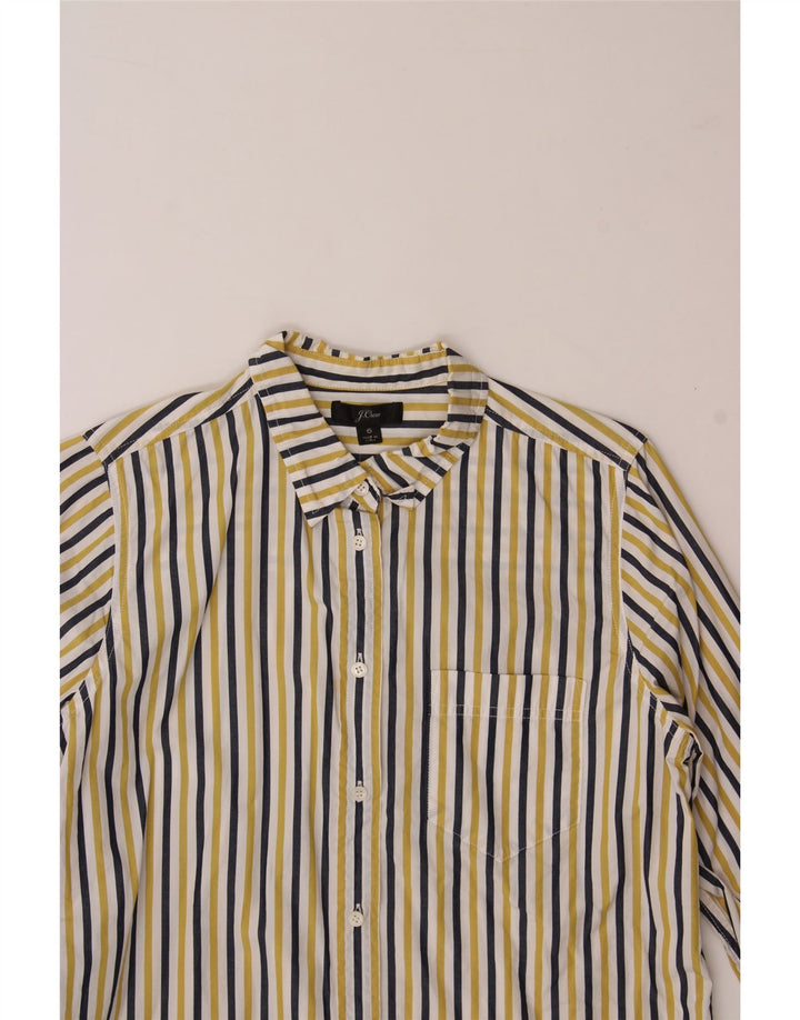 J. CREW Womens Shirt US 6 Medium Multicoloured Striped Cotton Vintage J. Crew and Second-Hand J. Crew from Messina Hembry 