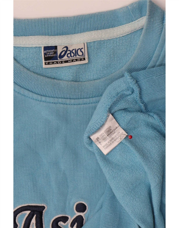 Asics Hombre Graphic Sudadera Jumper Large Azul Algodón