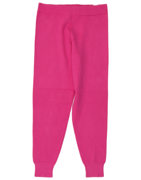 Zara Mujer Pantalones De Chándal De Punto Joggers UK 44 Viscosa Rosa Mediana