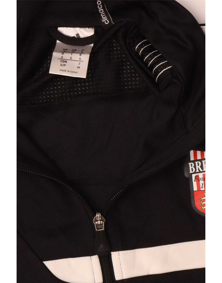 Adidas Mens Graphic Chándal Top Chaqueta Pequeña Poliéster Negro