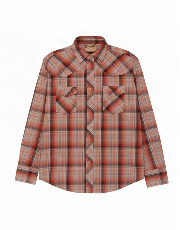 Wrangler Camisa De Franela Hombre XL Cuadros Rojos