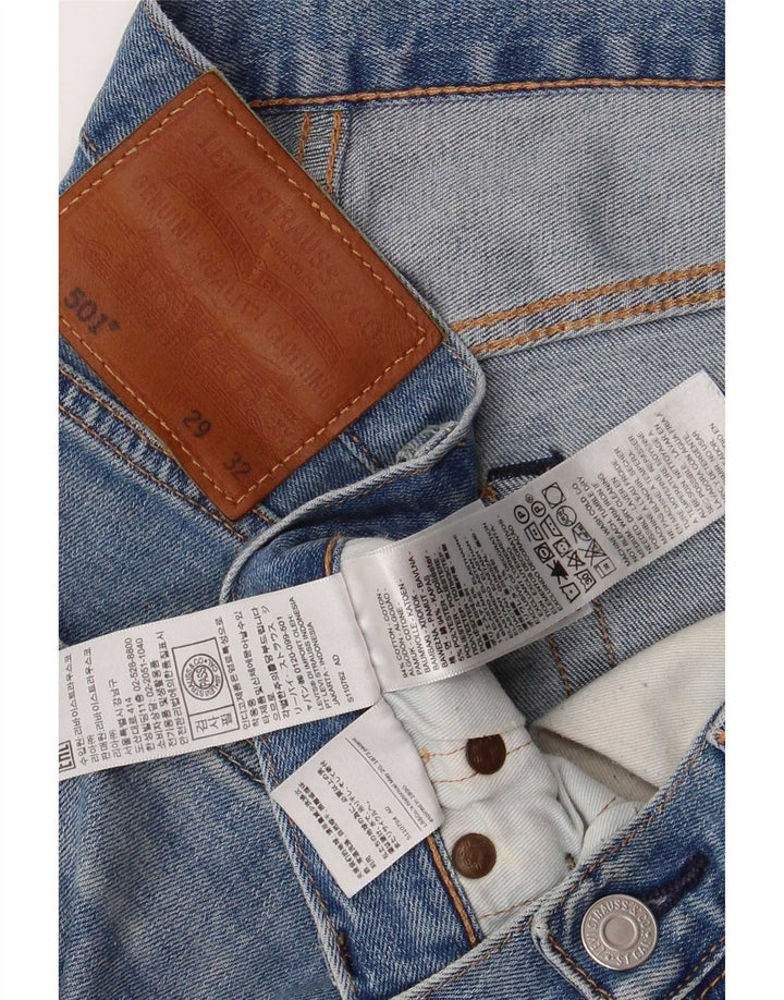 Levi's Jeans rectos 501 para hombre W29 L32 Algodón azul