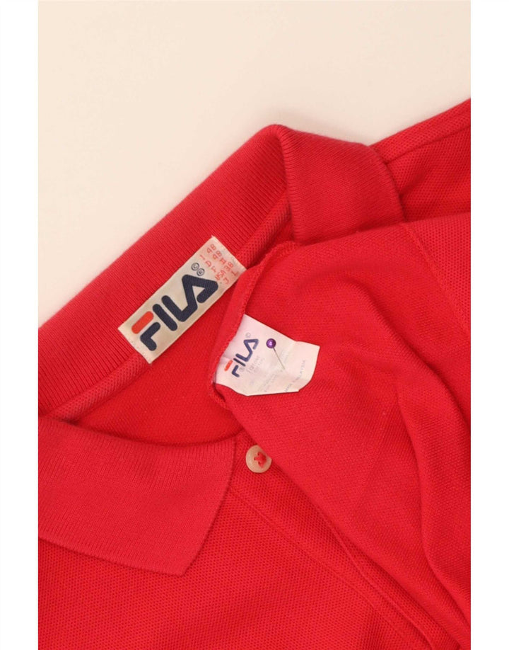 Polo Fila Hombre IT 48 Algodón Rojo Medio