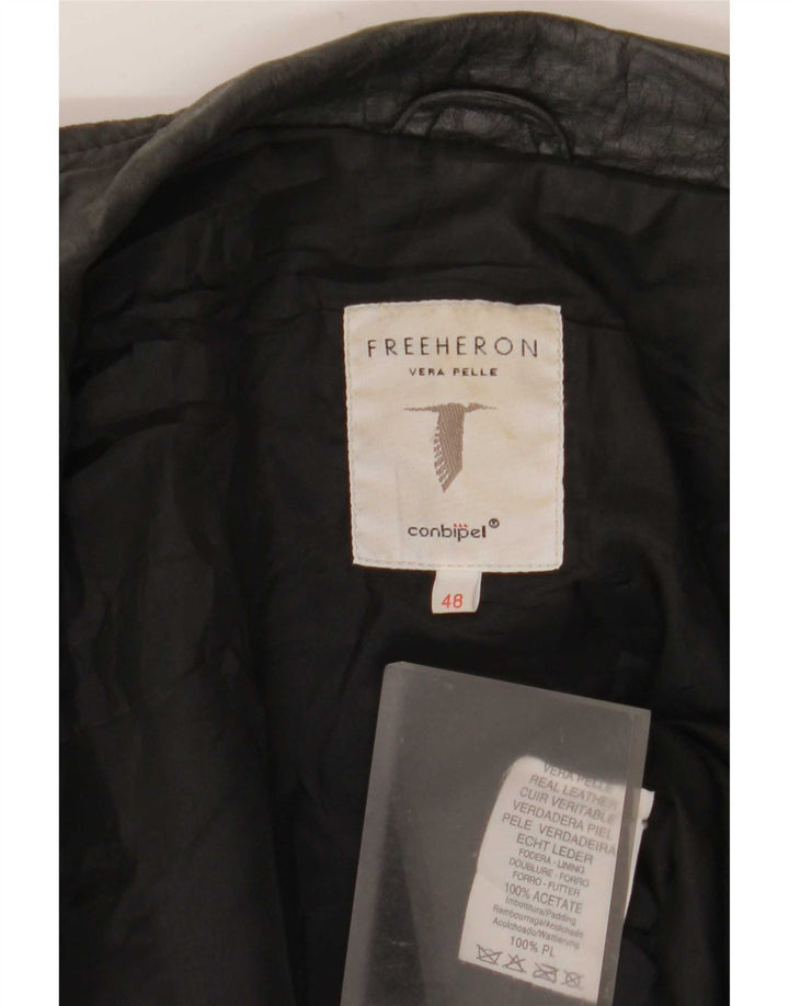 Conbipel Mujer Free Heron Chaqueta De Cuero IT 48 XL Negro