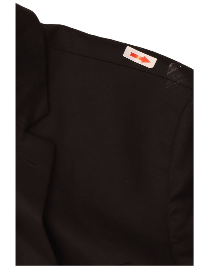 Zara Chaqueta Blazer De 2 Botones Para Hombre EU 54 XL Poliéster Negro