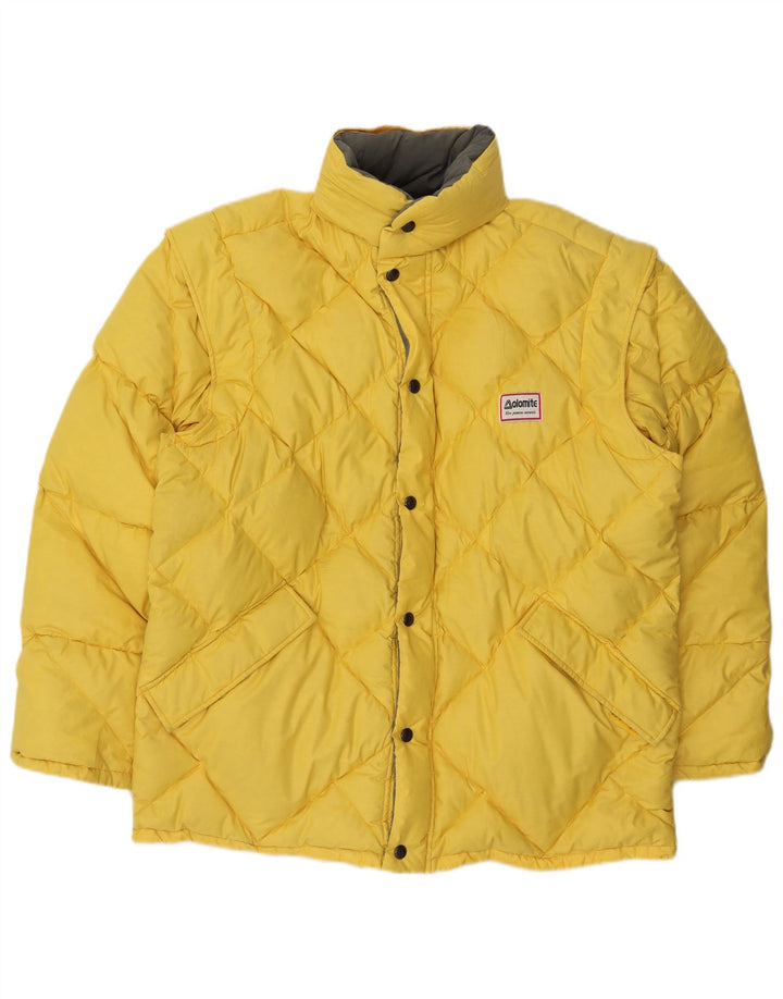 DOLOMITE Chaqueta acolchada reversible con capucha para hombre UK 38 Medium Yellow