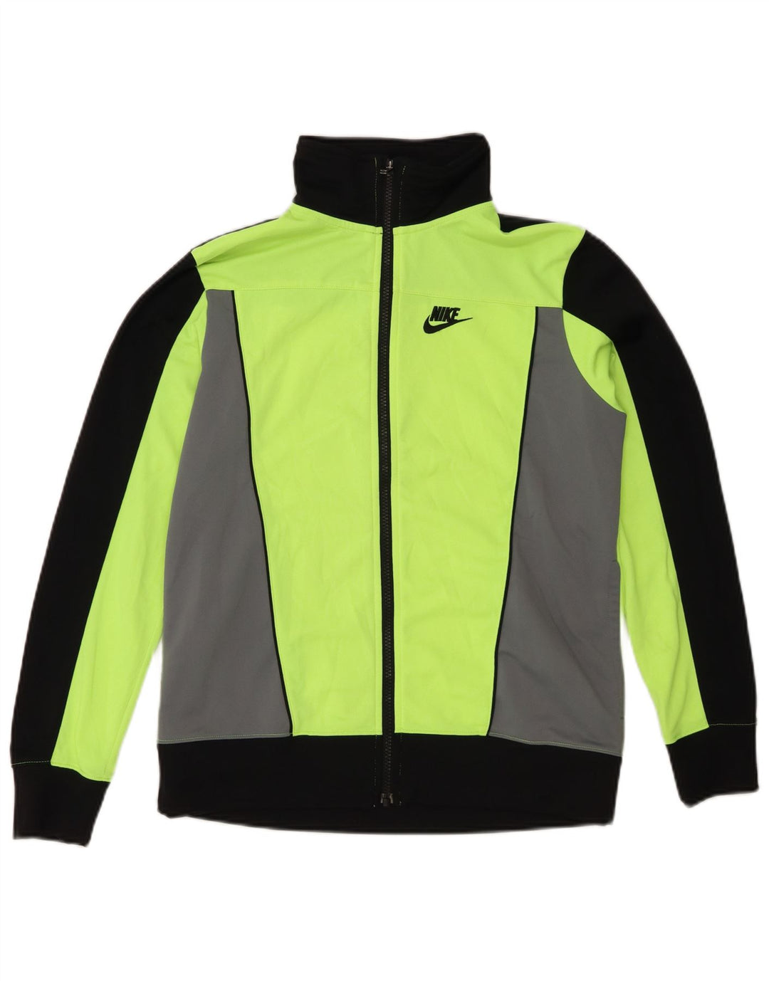 Nike Chaqueta de chándal para niños 13-14 años Verde Colorblock Poliéster