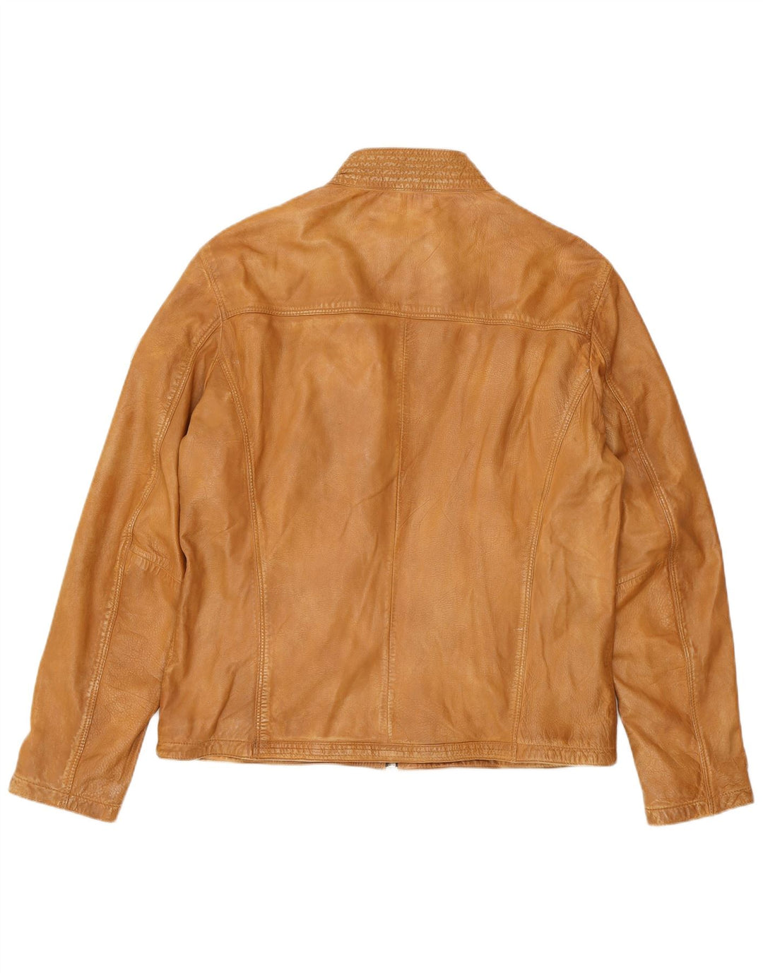 MILESTONE Chaqueta de cuero para hombre UK 40 Cuero beige grande