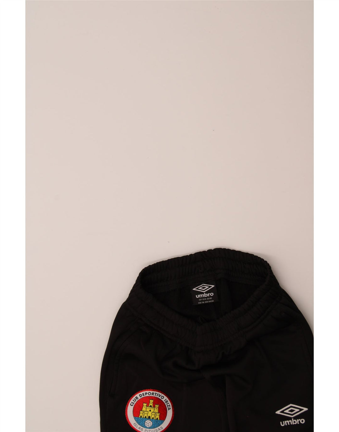 UMBRO Boys Graphic Tracksuit Trousers 9-10 Years  Black Polyester Vintage Umbro and Second-Hand Umbro from Messina Hembry 