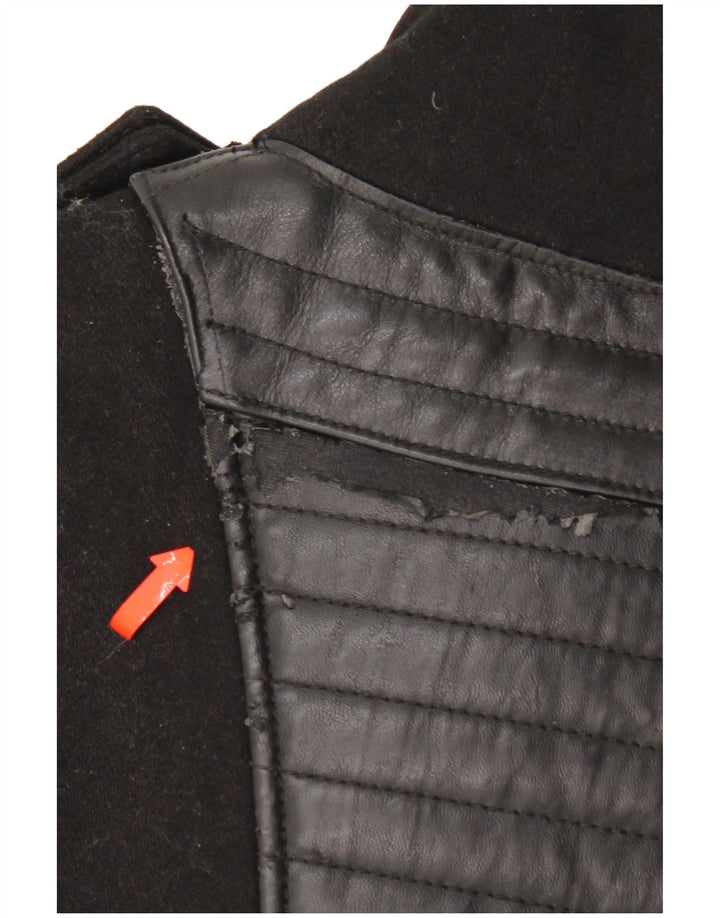 KHUJO Abrigo militar para hombre UK 38 Medium Black Nylon