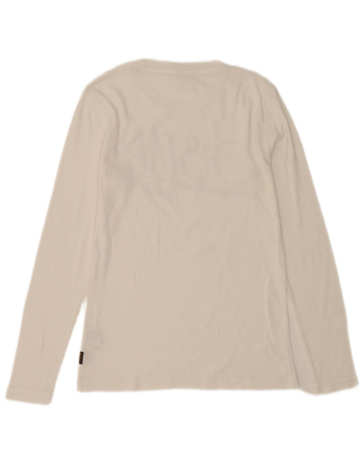 G-Star Hombre Graphic Top Manga Larga Algodón Blanco Mediano