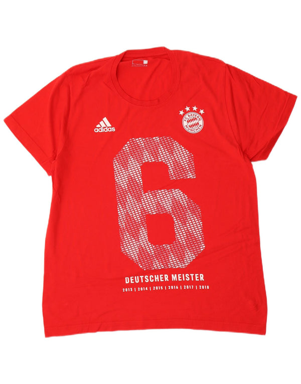 Adidas - Camiseta gráfica para hombre, talla grande, color rojo