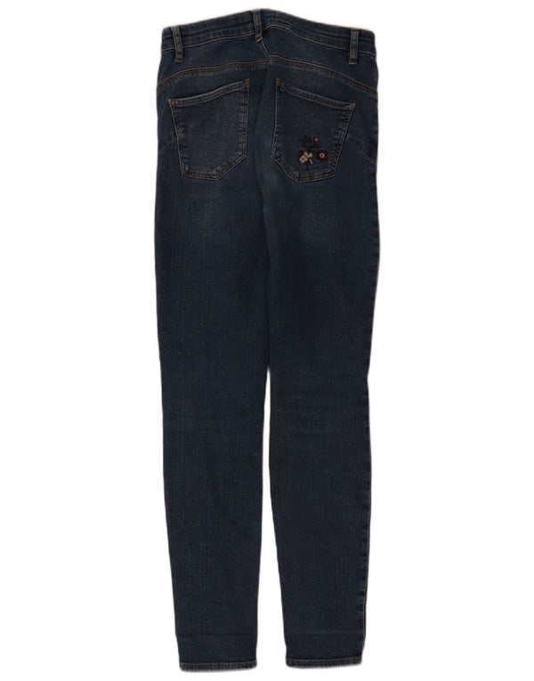 Vaqueros pitillo de cintura alta para mujer Desigual EU 40 Medium W26 L30 Blue Floral