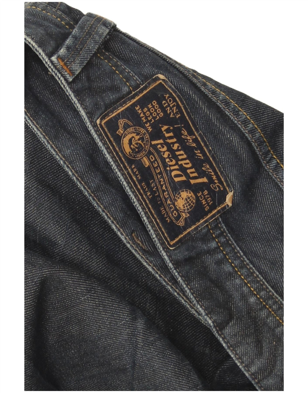 Diesel Hombre Larkee Regular Jeans Rectos W38 L32 Algodón Azul
