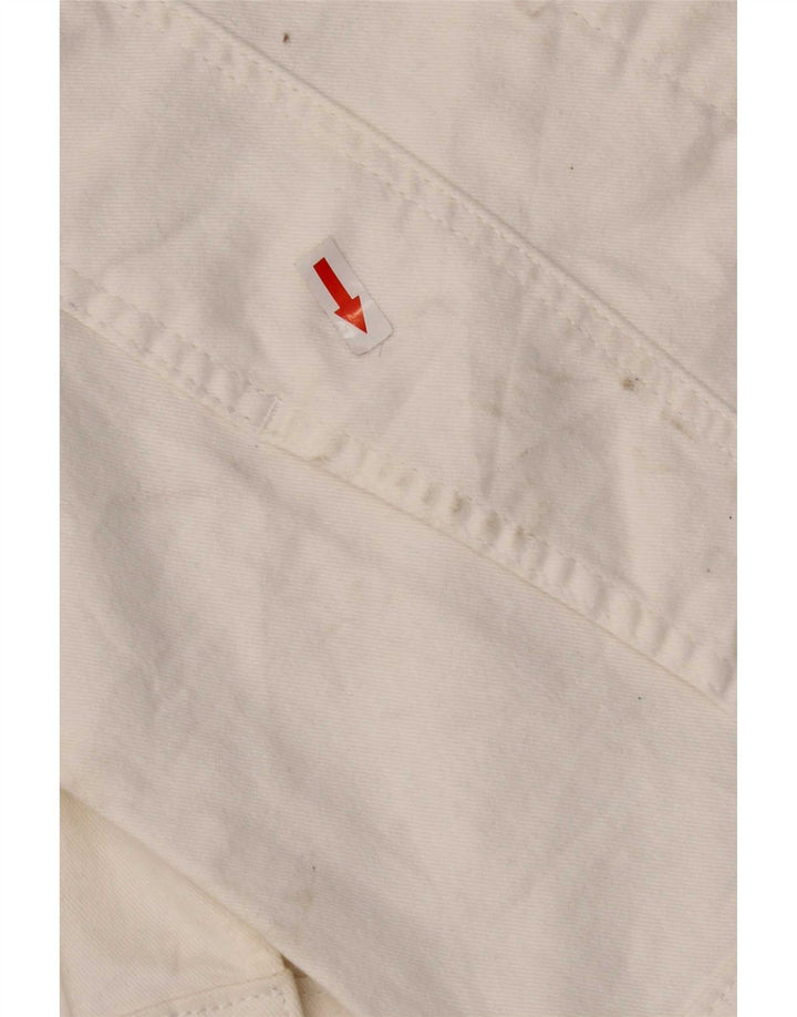 Lee Womens Riders Denim Jacket UK 10 Pequeño Algodón Blanco