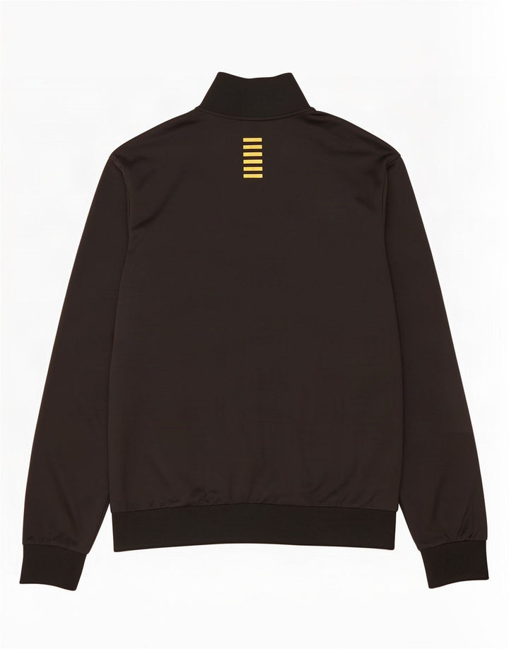Emporio Armani Mens Graphic Chándal Top Chaqueta Pequeña Poliéster Negro
