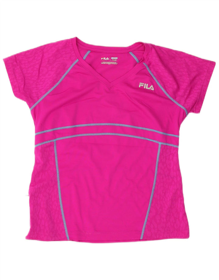 FILA Camiseta para mujer Top UK 40 Large Rosa Poliéster
