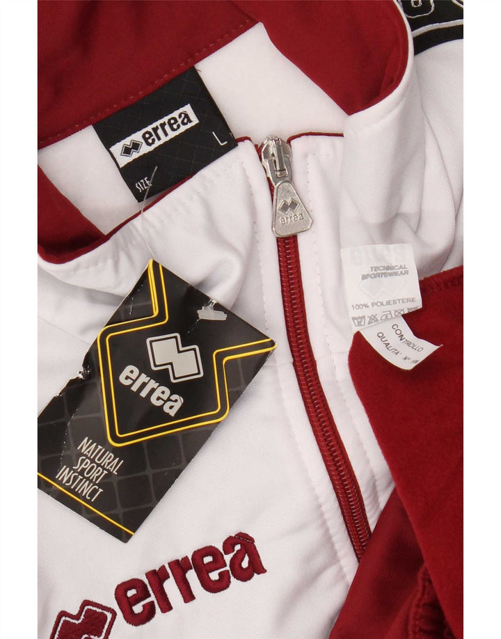 Errea Hombre Chaqueta Top De Chándal Con Gráfico Grande Color Burdeos