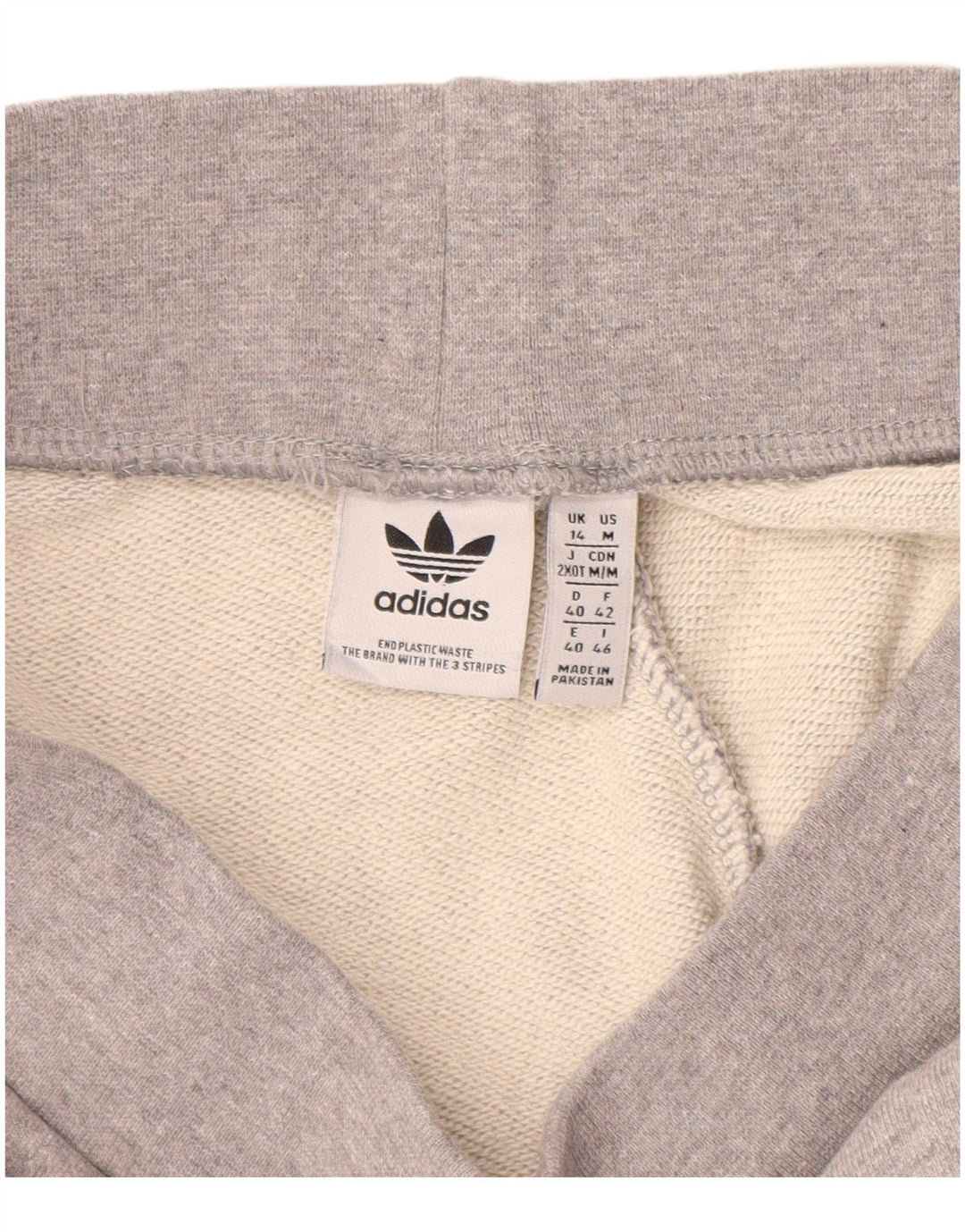 Adidas Pantalones de chándal para mujer Joggers UK 44 Algodón moteado gris medio