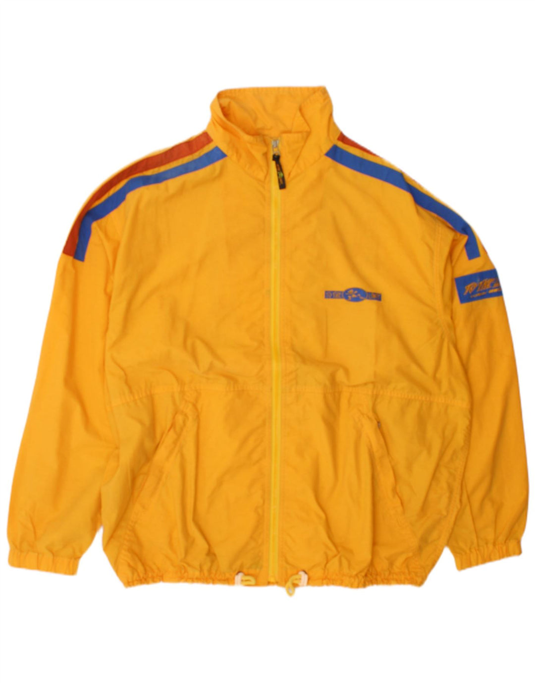 Mito Hombre Chaqueta De Chándal Superior De Algodón Color Block Amarillo Grande