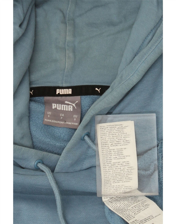 Puma Hombre Sudadera Con Capucha Jumper Small Azul Algodón