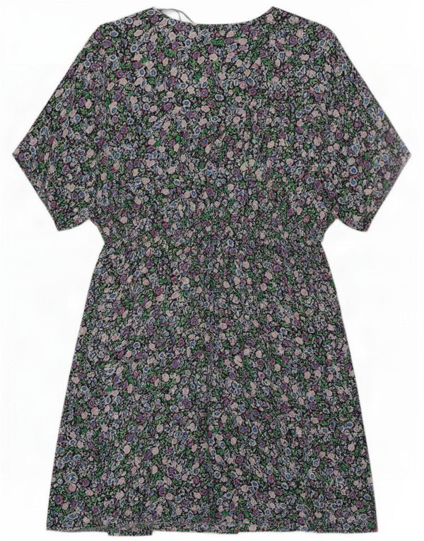 Marks & Spencer Vestido acampanado para mujer UK 46 Grande Multicolor Floral