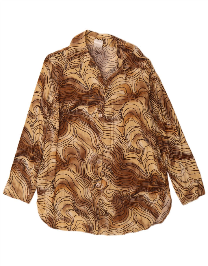 Blusa Kohlhaas Mujer EU 40 Viscosa Tie Dye Marrón Medio