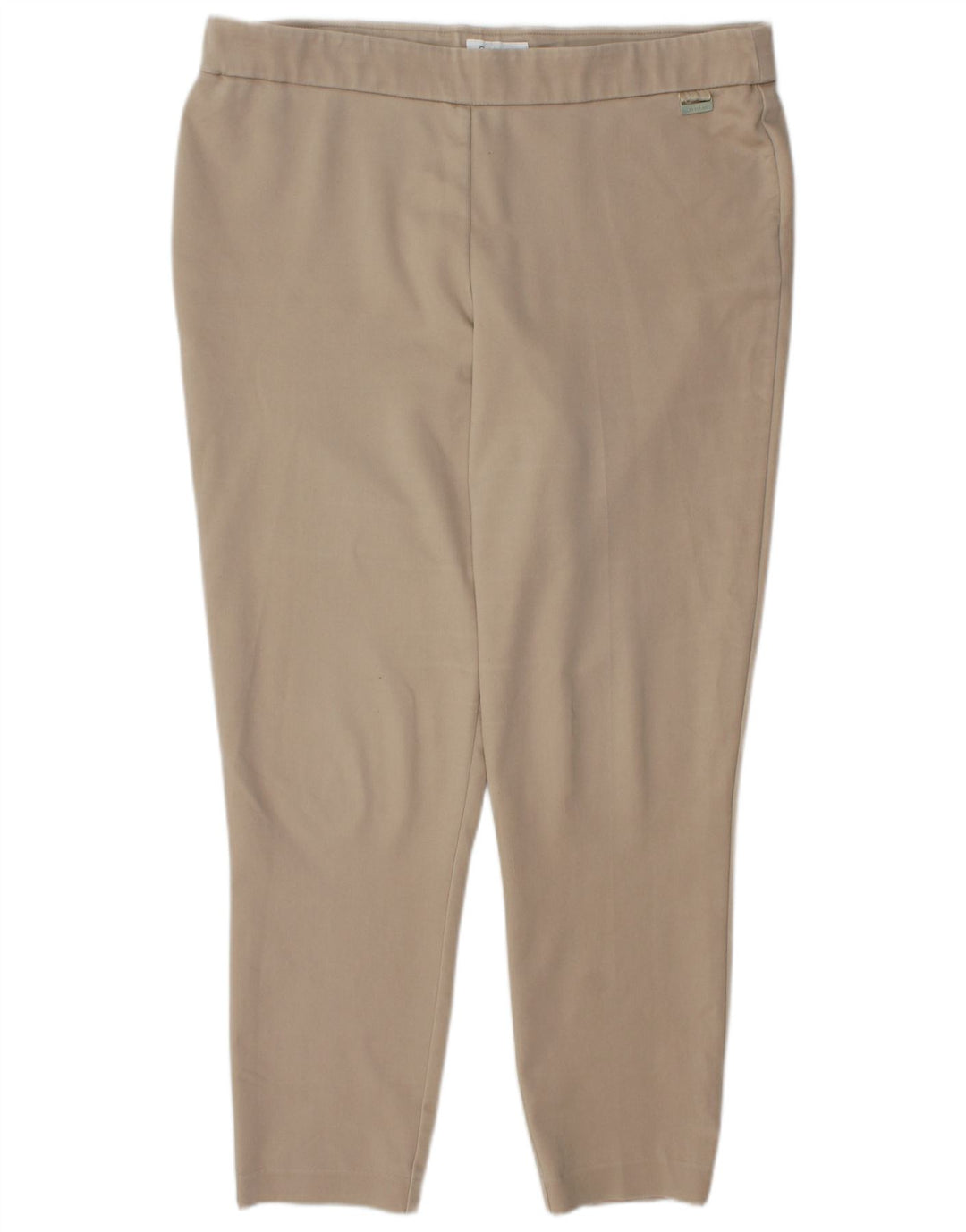 CALVIN KLEIN Pantalón Legging Mujer XL W36 L28 Algodón Beige