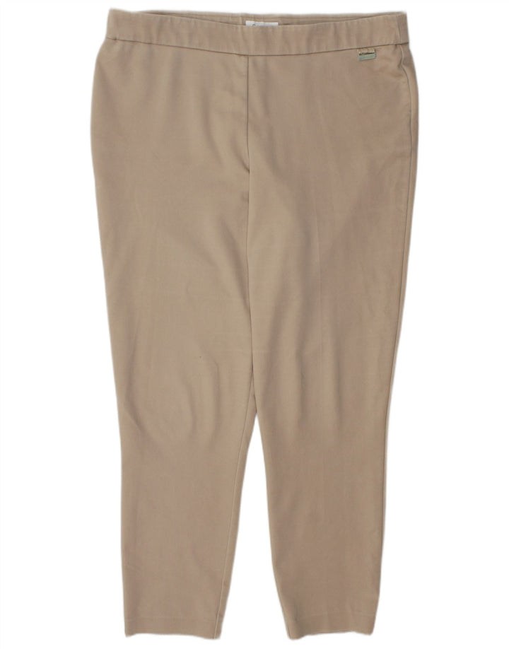CALVIN KLEIN Pantalón Legging Mujer XL W36 L28 Algodón Beige