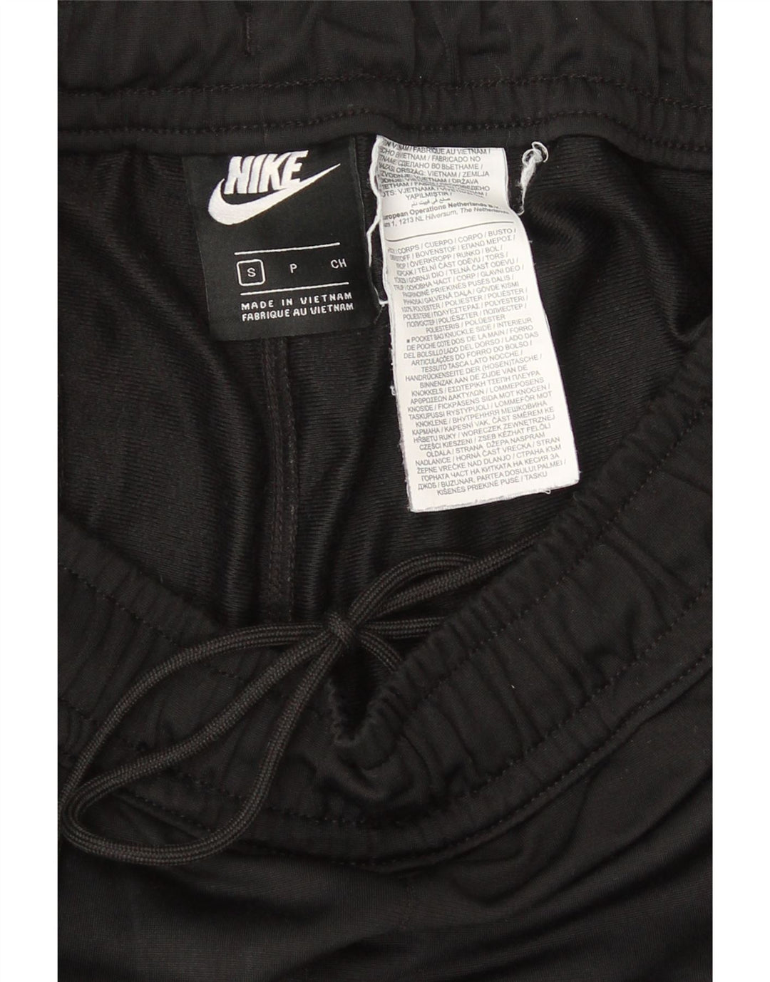 Nike Pantalones De Chándal Gráficos Para Hombre Pequeños Poliéster Negro