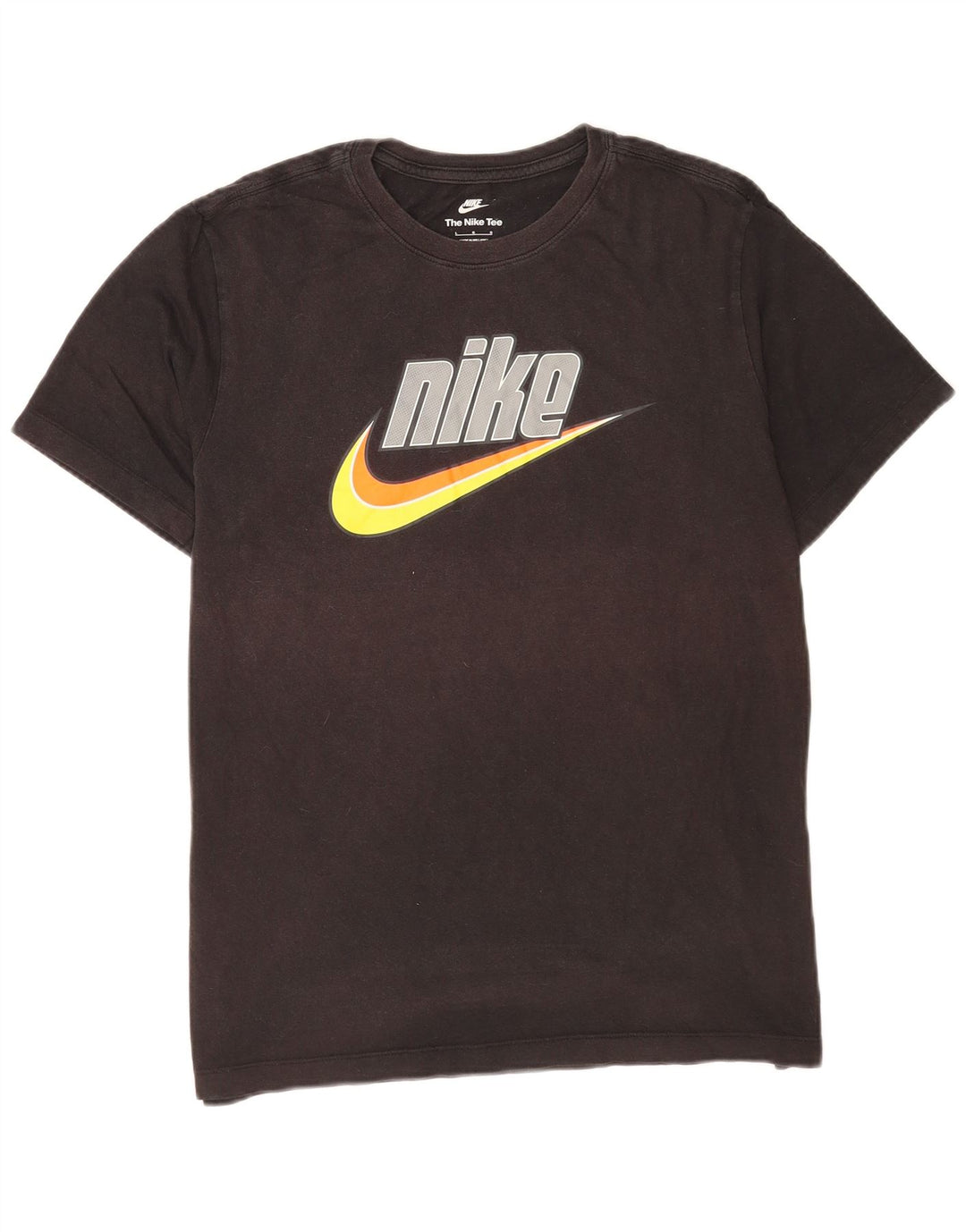 Nike - Camiseta gráfica para hombre, talla grande, algodón negro