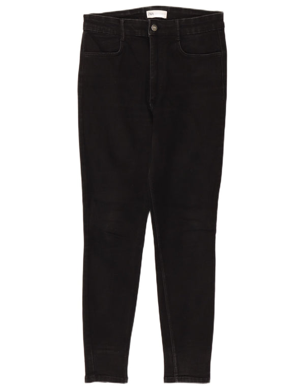 Zara Vaqueros pitillo para mujer EU 42 Large W32 L28 Algodón negro