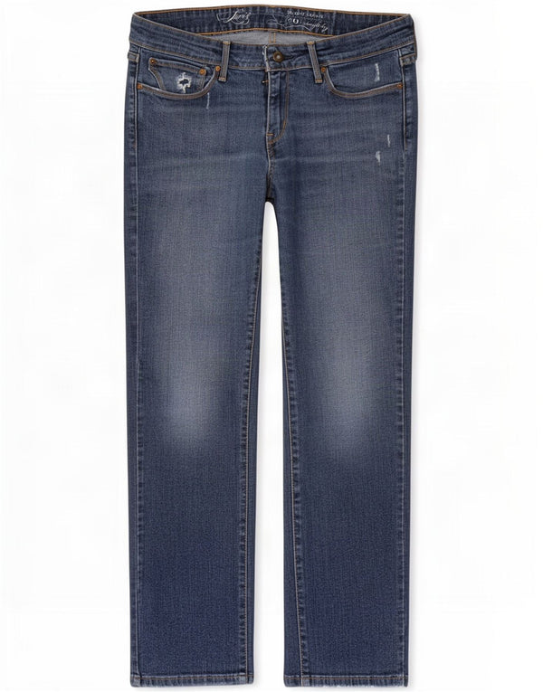 Levi's Vaqueros Rectos De Cintura Baja Con Curva Ligera Para Mujer W30 L30 Algodón Azul