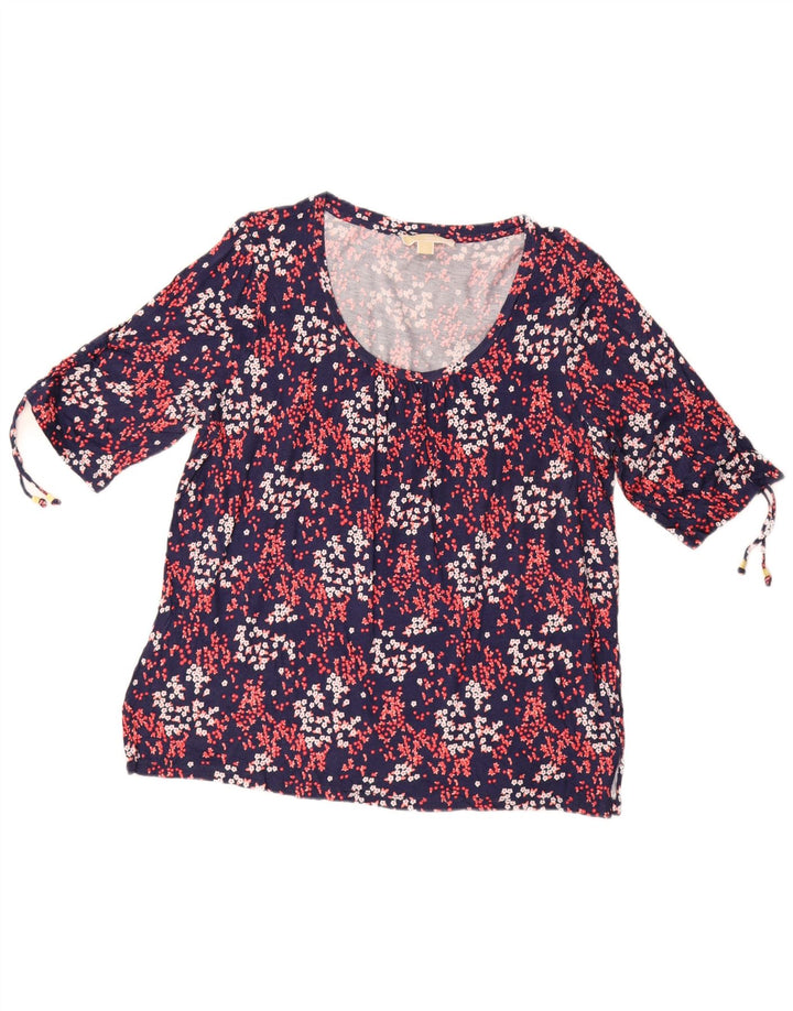 MICHAEL KORS Blusa para Mujer Top UK 40 XL Azul Marino Floral Sintético