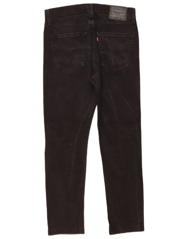 Levi's Hombre 512 Slim Tapered Jeans W33 L30 Algodón Negro