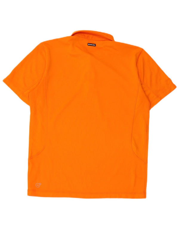 Polo Puma Hombre Naranja Medio Poliéster