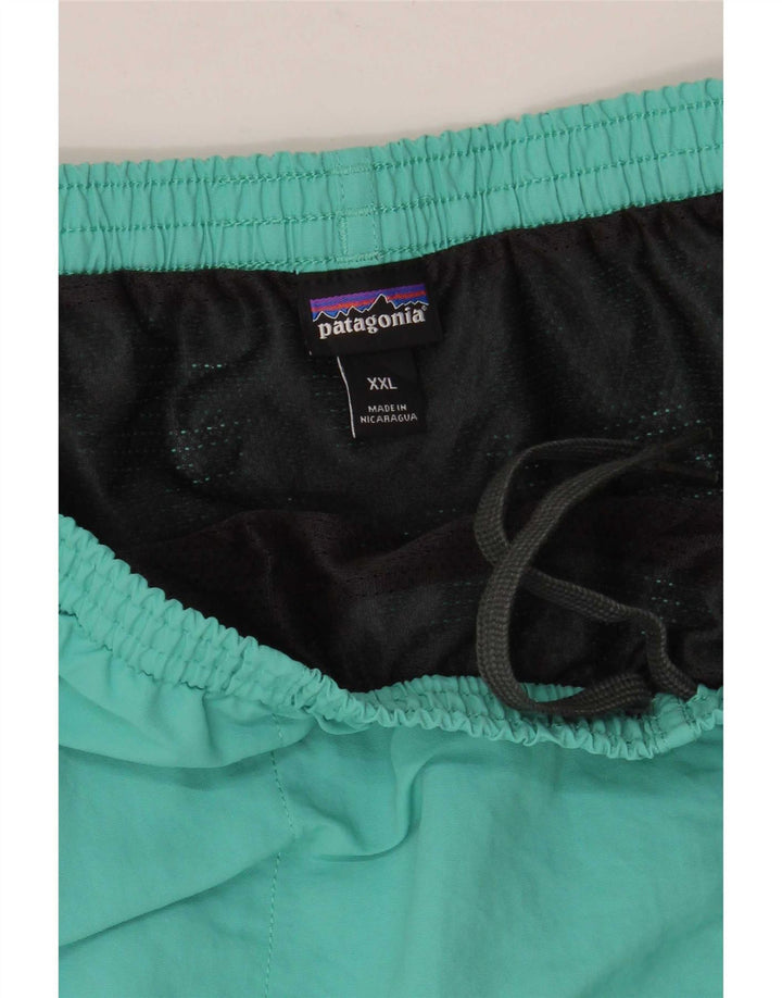 Pantalón Corto Deportivo Patagonia Hombre 2XL Poliéster Turquesa