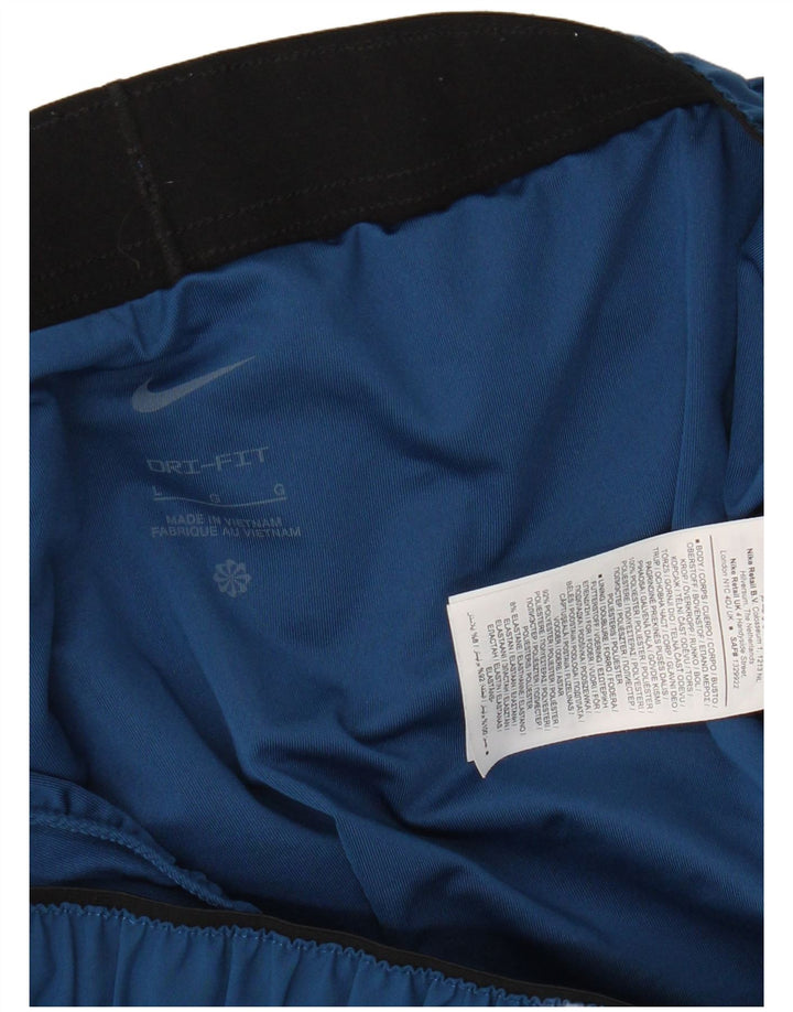 Nike Dri Fit Graphic - Pantalones cortos deportivos para hombre, poliéster azul grande