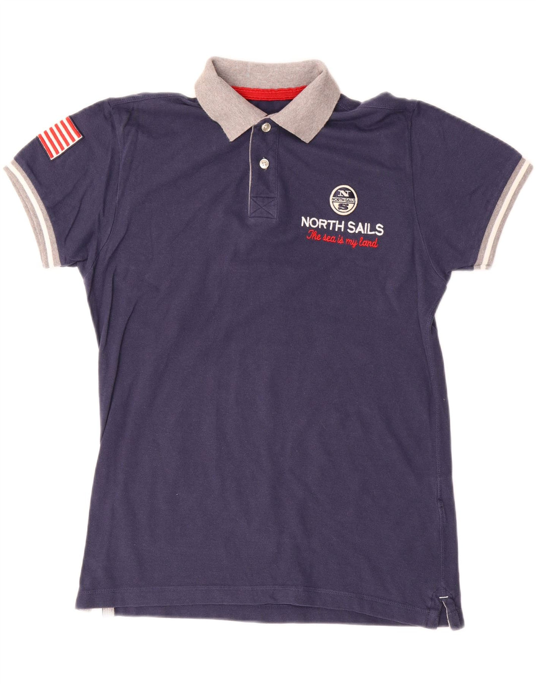 NORTH SAILS Polo gráfico para hombre pequeño color azul marino
