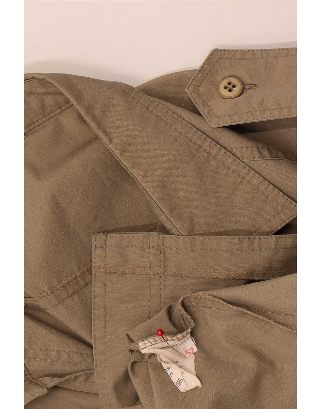 Vintage hombres militar chaqueta utilitaria Reino Unido 38 medio beige