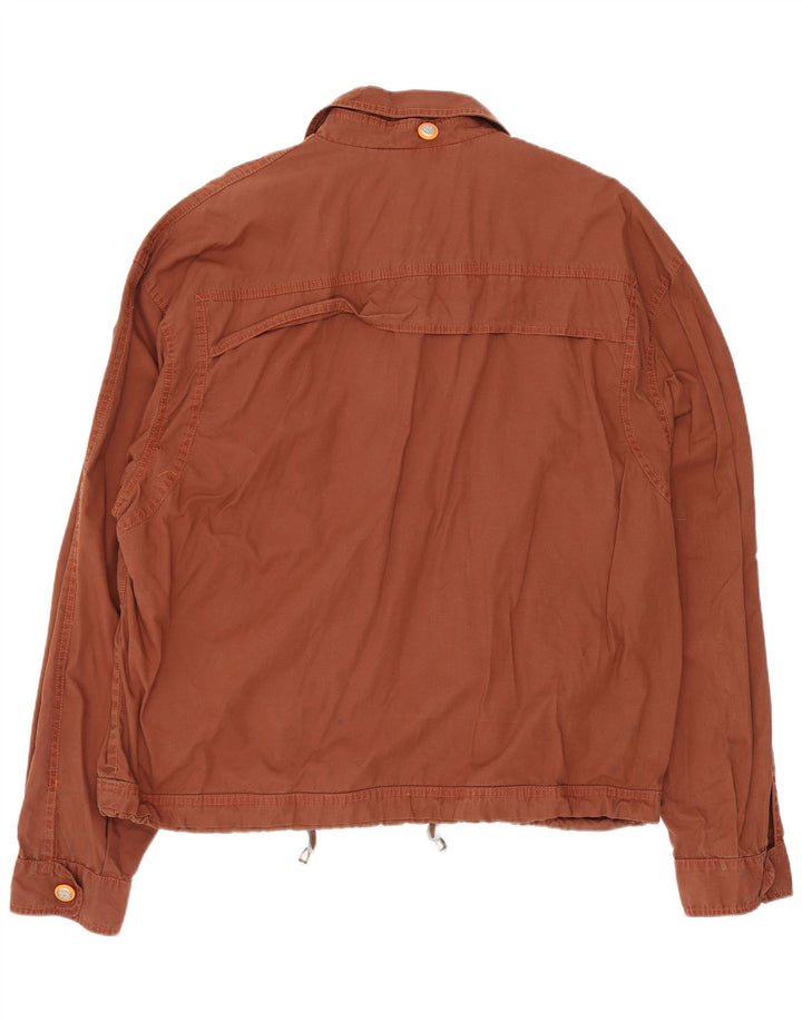 Vintage hombres Yachting chaqueta utilitaria Reino Unido 40 marrón grande