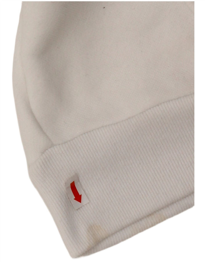 HOLLISTER Jersey con capucha para hombre, talla grande, algodón blanco