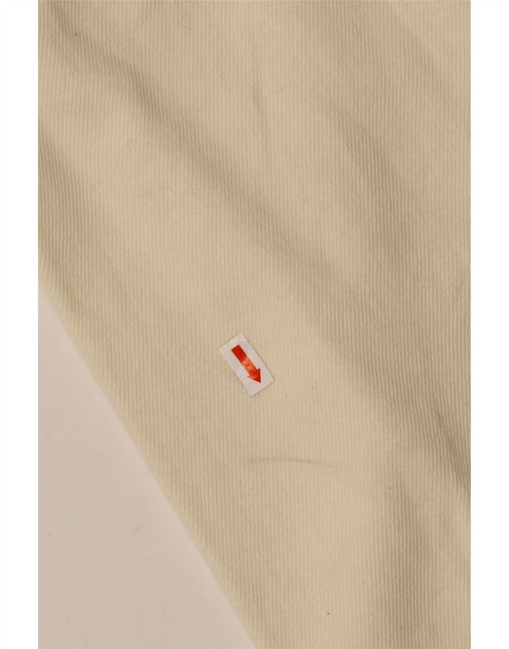 Zara Mujer Crop Chaqueta Vaquera Extragrande UK 46 Grande Algodón Blanco Roto