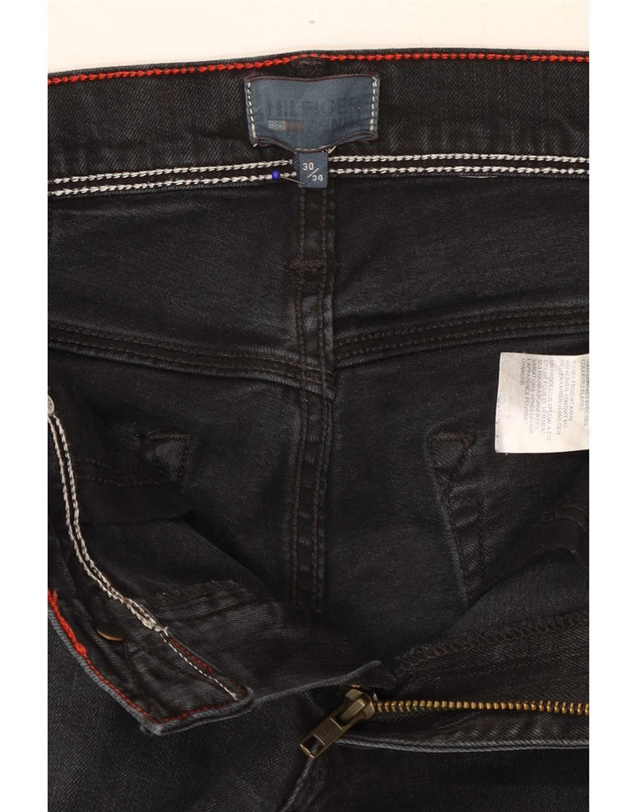 Vaqueros ajustados para mujer Tommy Hilfiger W30 L34 Algodón negro