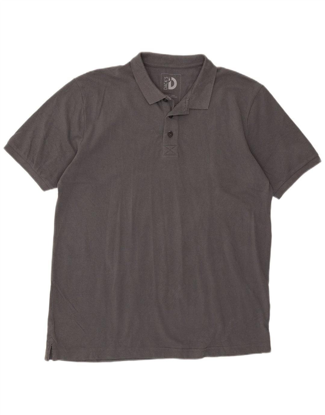 Dack's Polo para hombre de algodón gris grande
