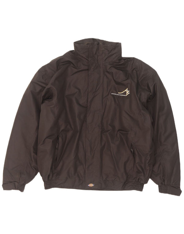 Dickies Chaqueta bomber con capucha y gráfico para hombre UK 40 Large Nylon negro