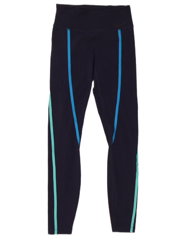 Nike Leggings Dri Fit para mujer UK 4 XS Azul marino Nylon